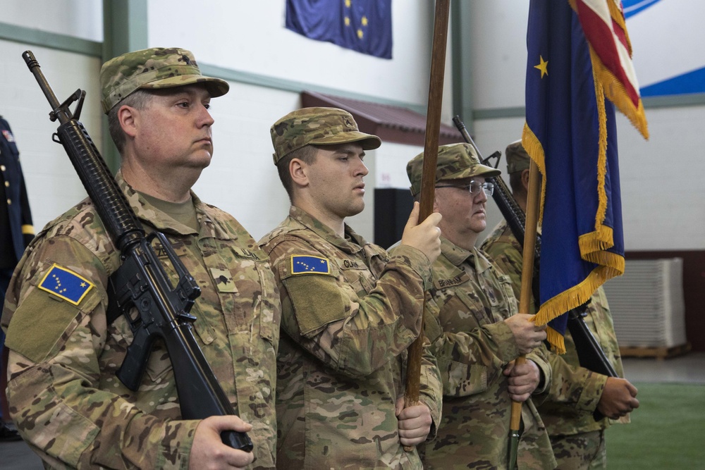 Brig. Gen. (AK) Simon Brown II, commander of 49th Brigade, Alaska State Defense Force, promotion ceremony