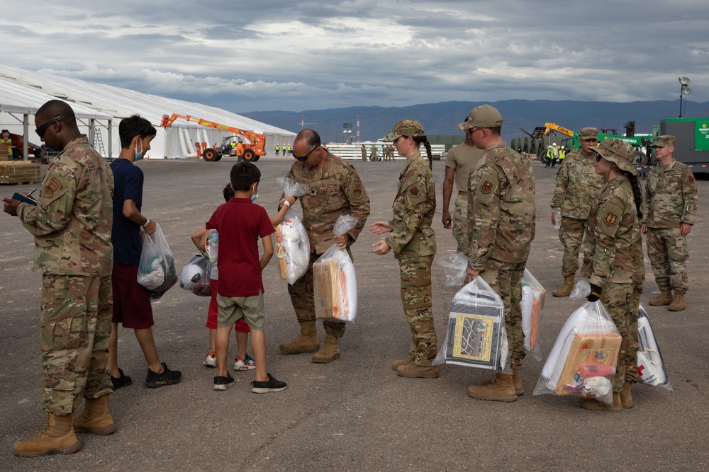 Task Force-Holloman Greet Afghan Personnel