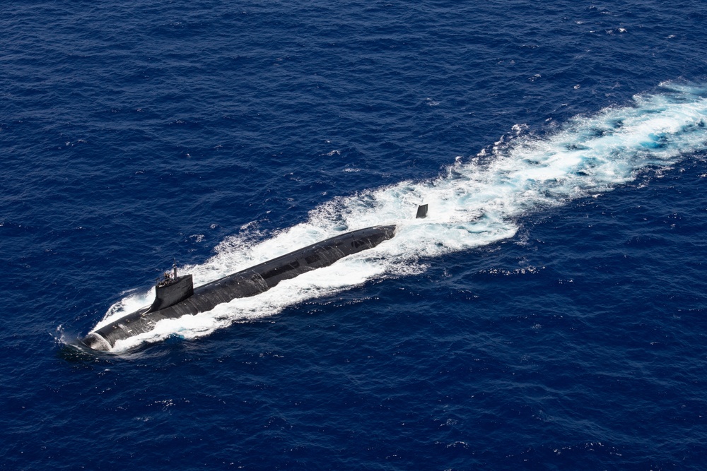 USS Seawolf Transits the Pacific