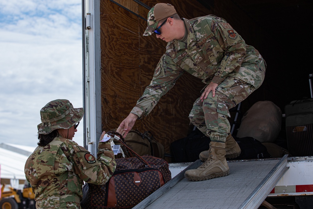 Baggage detail: Task Force – Holloman Airmen support Operation Allies Welcome