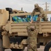 Soldiers deliver water to Afghan evacuees
