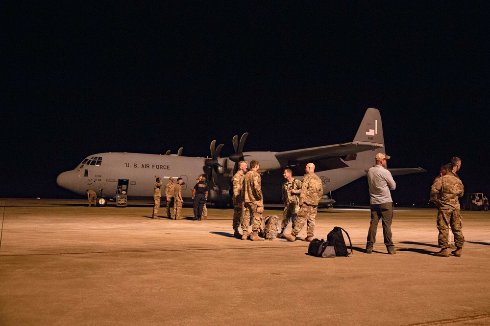 Last service members from Joint Task Force - Haiti return home.