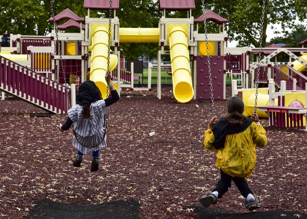 Liberty Village provides playspace for Afghan children