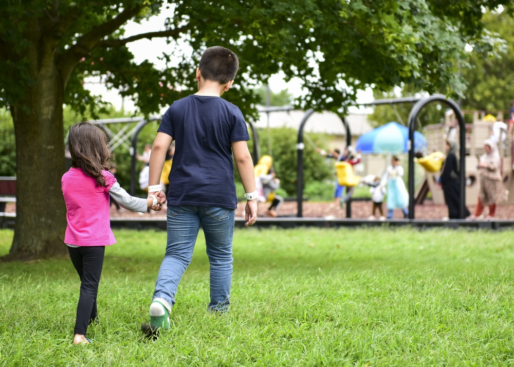 Liberty Village provides playspace for Afghan children