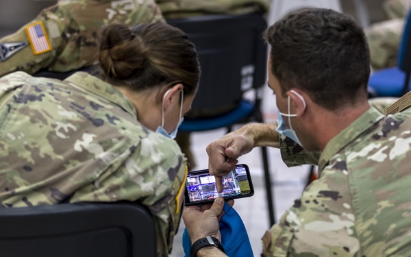 Ángel de los Andes participants are briefed on AERONet