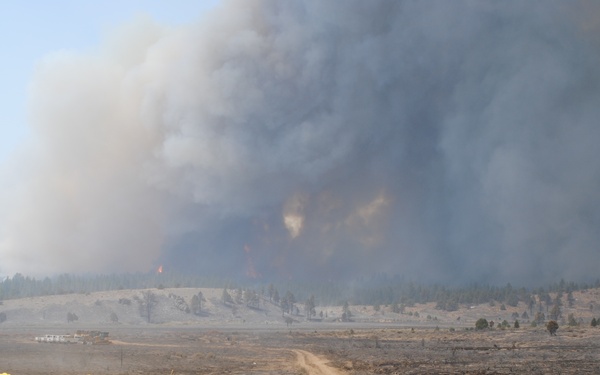 2-3 Infantry Soldiers patrol containment line