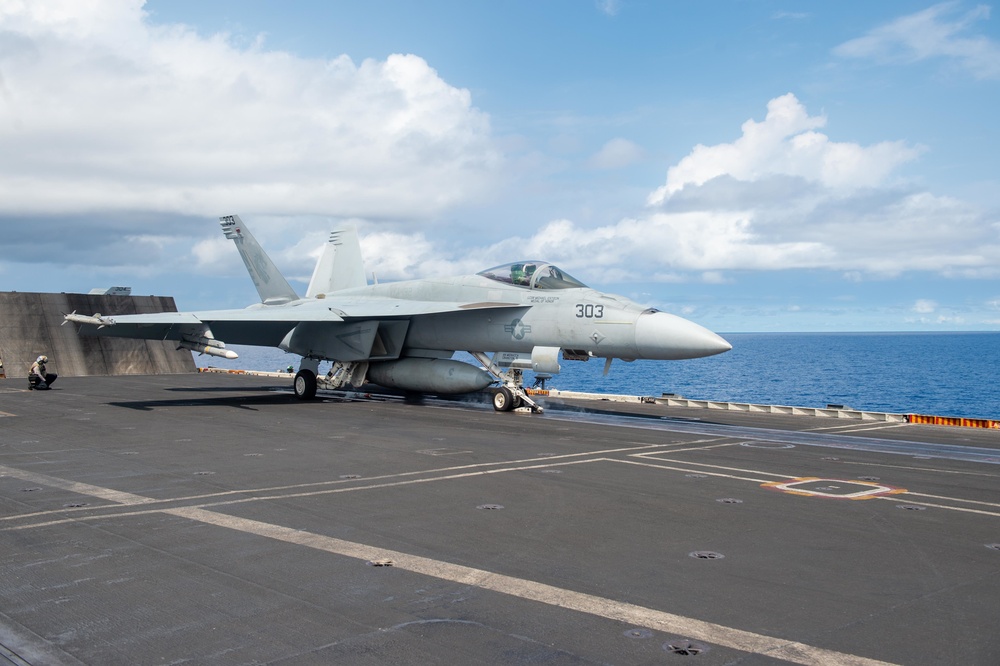 USS Carl Vinson (CVN 70) Conducts Flight Operations in 7th Fleet