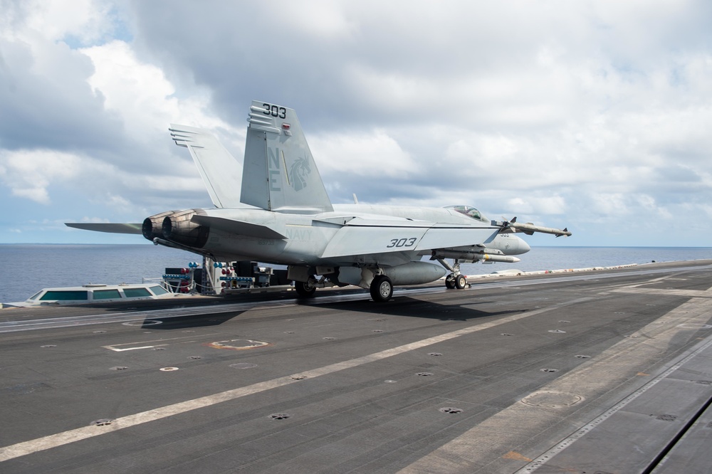 USS Carl Vinson (CVN 70) Conducts Flight Operations in 7th Fleet