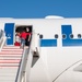 Evacuees depart NAVSTA Rota for the United States