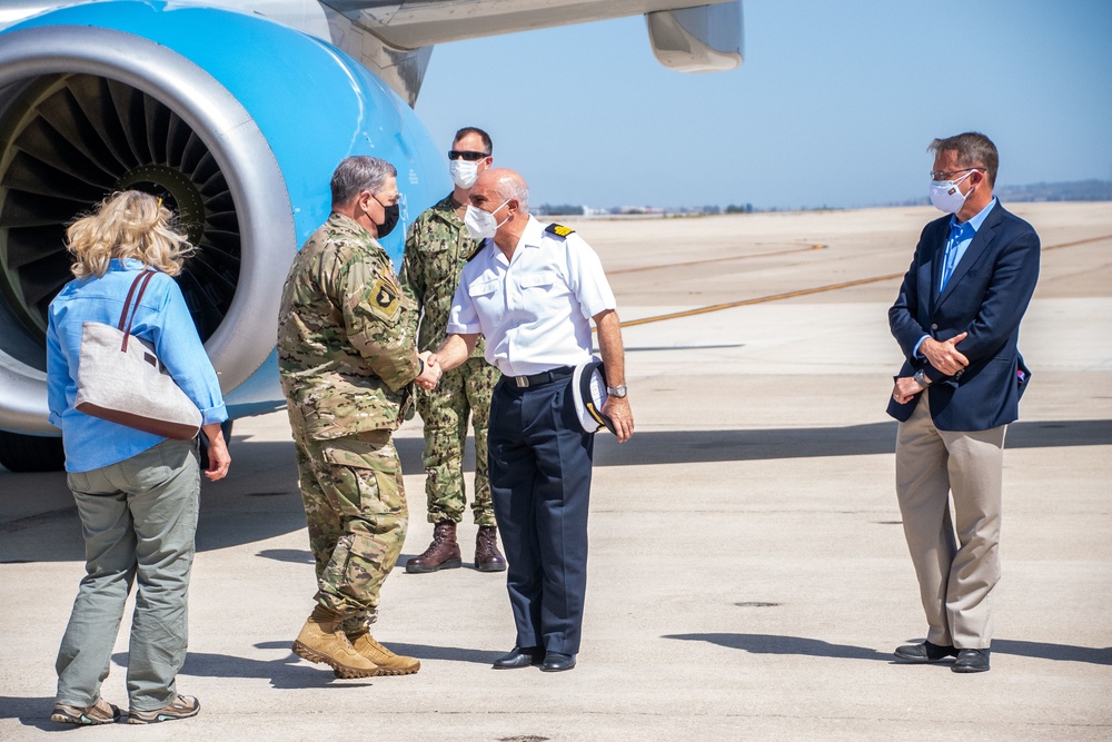 Gen. Mark Milley Visits Operation Allies Refuge Efforts at Naval Station Rota