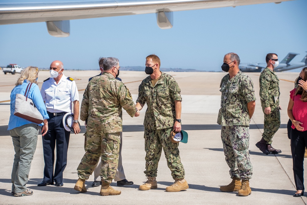 Gen. Mark Milley Visits Operation Allies Refuge Efforts at Naval Station Rota