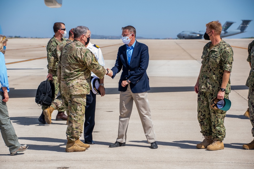 Gen. Mark Milley Visits Operation Allies Refuge Efforts at Naval Station Rota