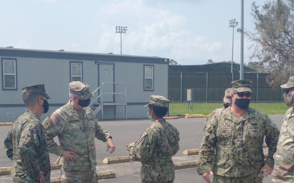 Naval Mobile Construction Battalion 133 readies vehicles to support Task Force 51