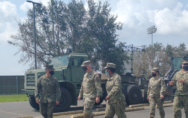 Naval Mobile Construction Battalion 133 readies vehicles to support Task Force 51