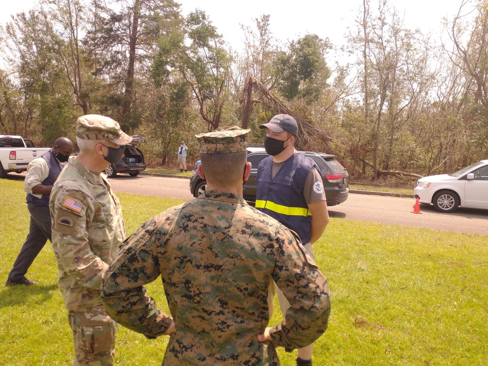 Brig. Gen. Kelliher Meets Key Leaders with FEMA