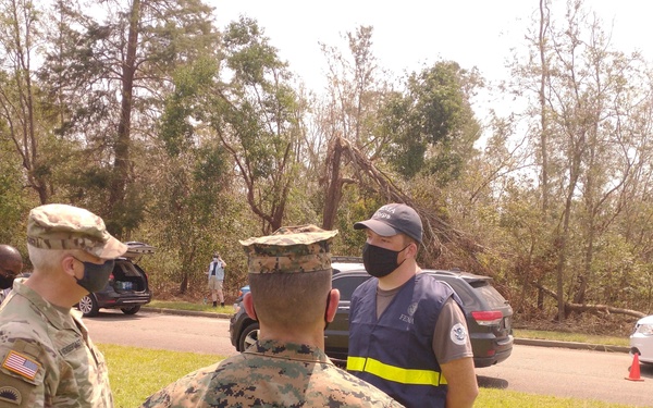 Brig. Gen. Kelliher Meets Key Leaders with FEMA