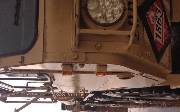 46th Engineering Battalion readies vehicles to support Task Force 51