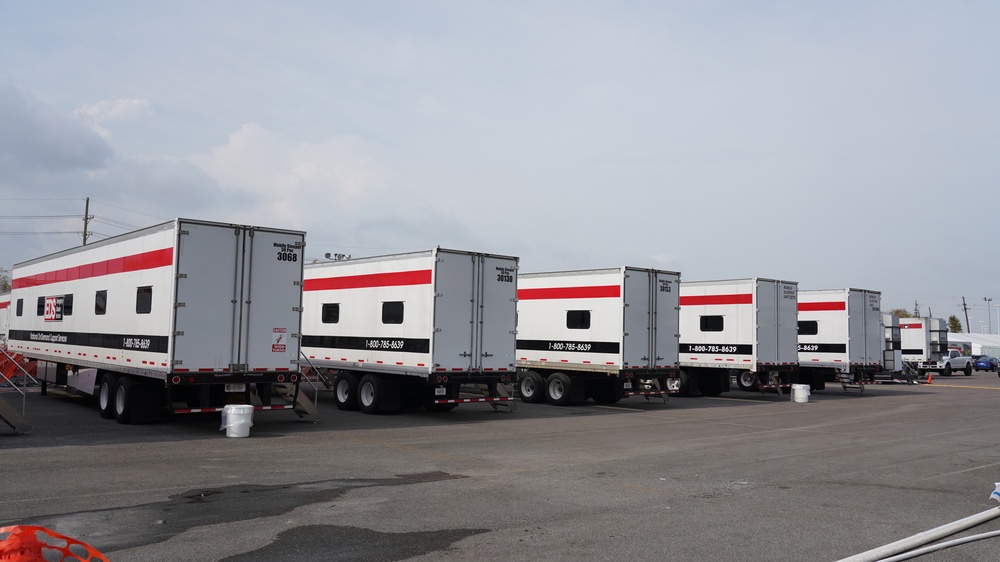 Hurricane Ida: FEMA Responder Shelter Units At New Orleans Airport