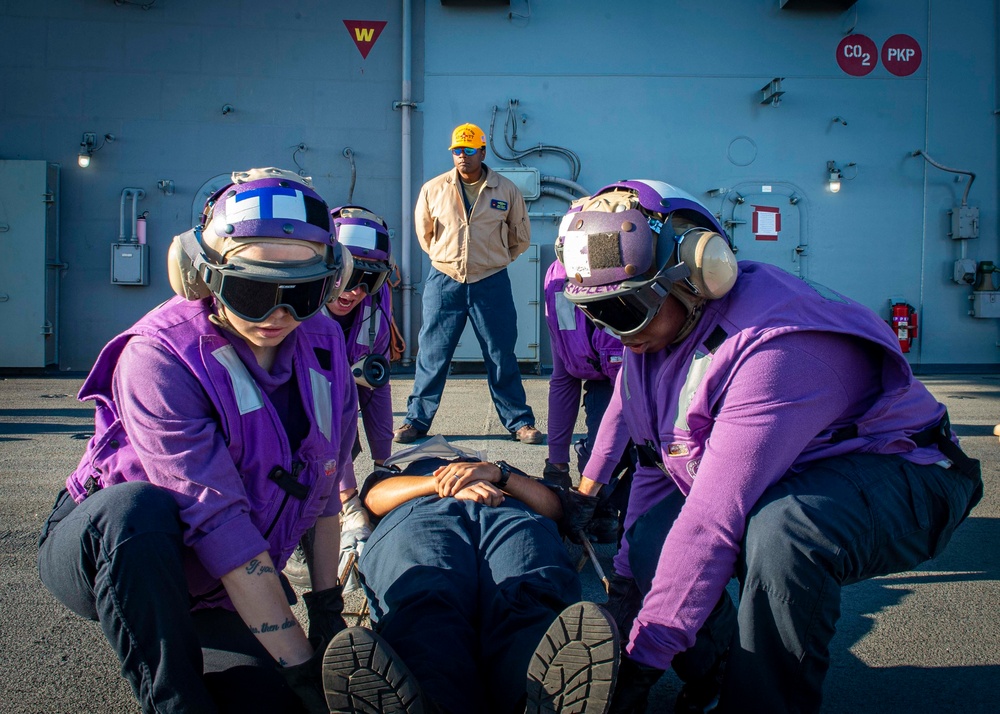 GHWB Conducts a Mass Casualty Drill