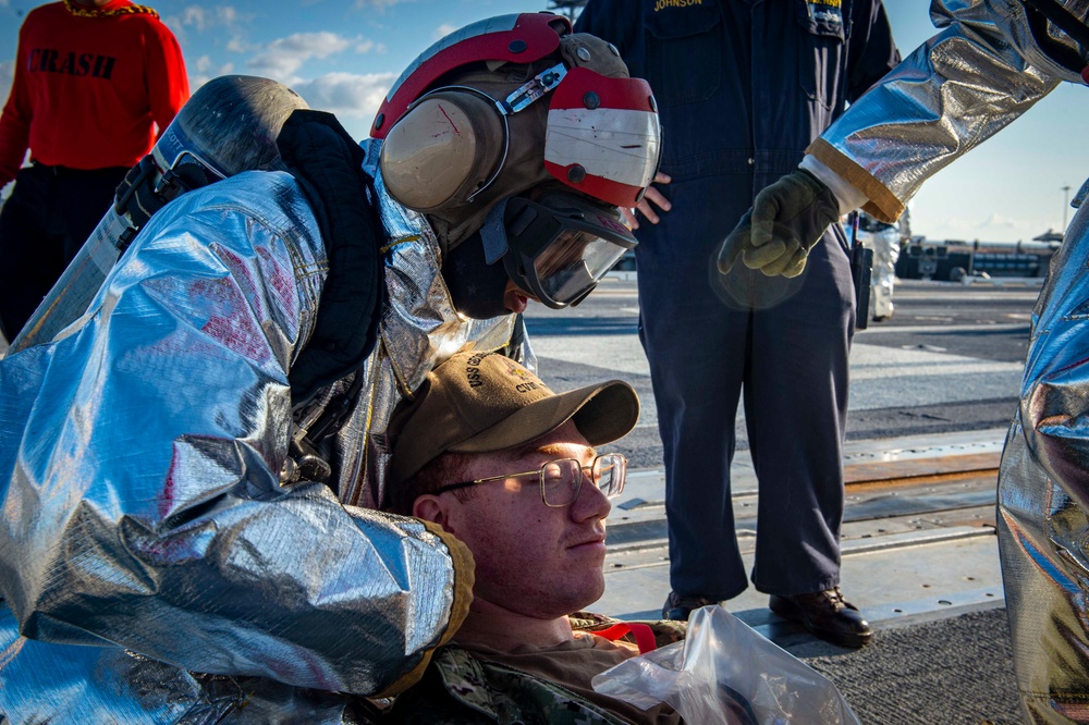 GHWB Conducts a Mass Casualty Drill