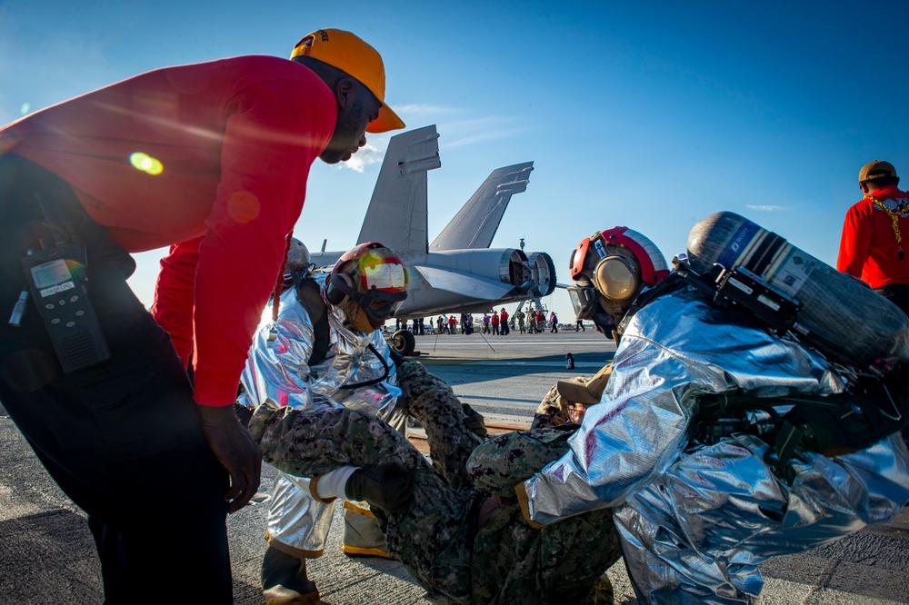 GHWB Conducts a Mass Casualty Drill