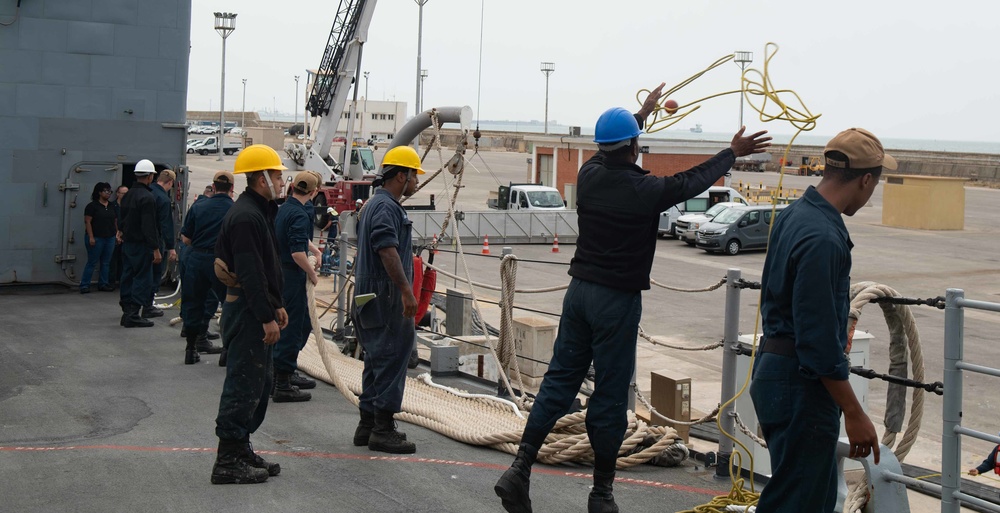 USS Monterey Ports in Spain