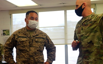 Senior Enlisted Leader of the Mongolian Land Forces visits the NCO Academy Hawaii
