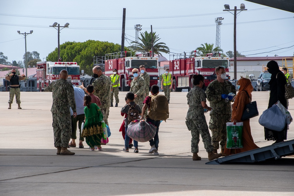 Evacuees from Afghanistan Arrive at Naval Station Rota