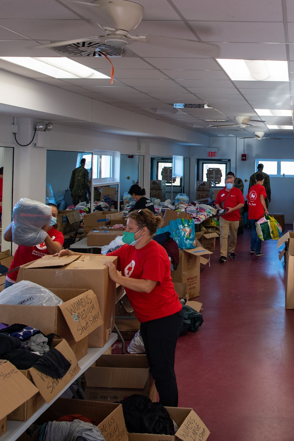NAVSTA Rota Volunteers Get Food and Donations to Evacuees from Afghanistan
