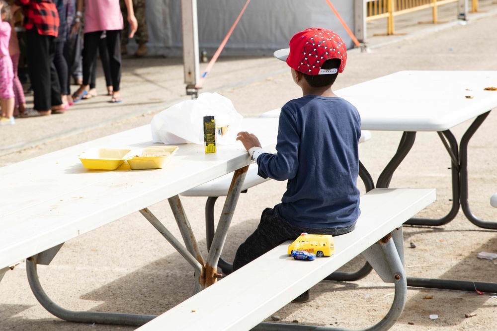 Afghan Evacuees Depart U.S. Naval Station Rota