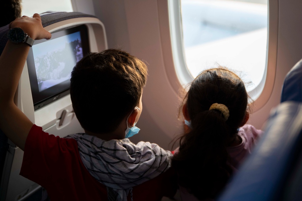 Afghan Evacuees Depart U.S. Naval Station Rota