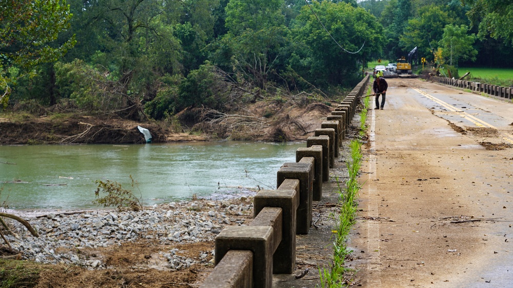 Damaged Bridge in Nunnelly, Tennessee