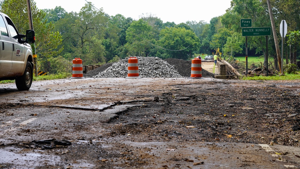 Damaged Bridge in Nunnelly, Tennessee