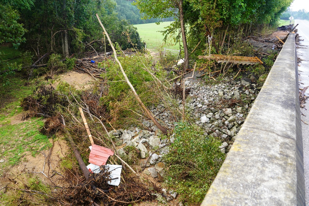 Debris Left From Storm and Flooding in Tennessee