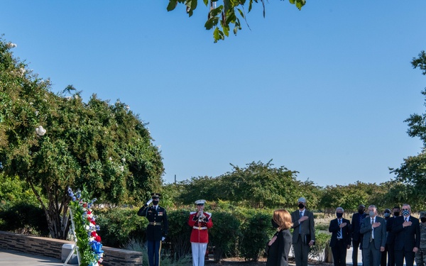 DSD Hicks hosts private 9/11 wreath laying ceremony