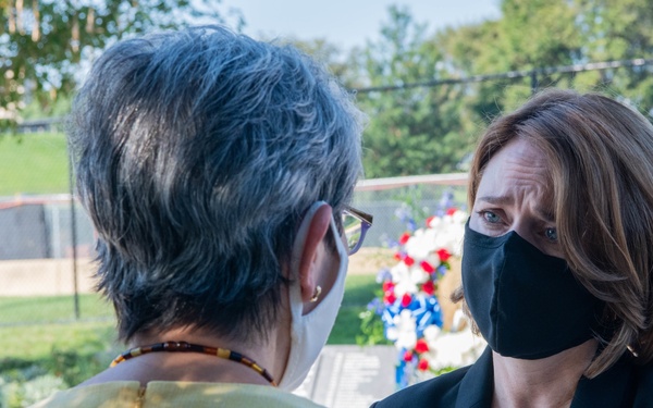 DSD Hicks hosts private 9/11 wreath laying ceremony