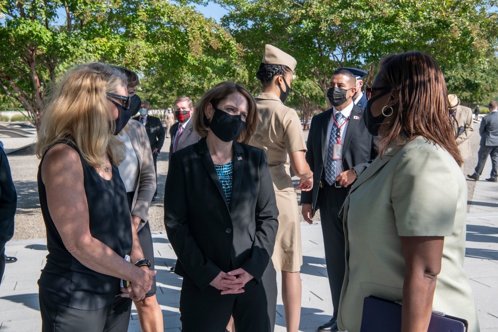 DSD Hicks hosts private 9/11 wreath laying ceremony