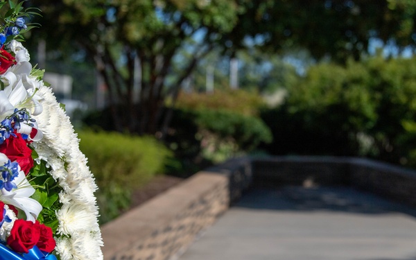 DSD Hicks hosts private 9/11 wreath laying ceremony