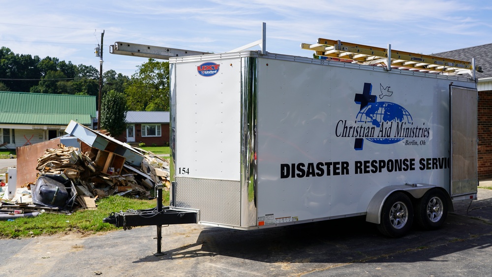 Equipment and Tools Brought by Christian Aid Ministries To Help Recovery