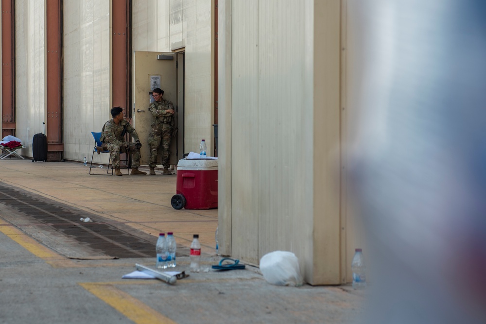 Security Forces defends AUAB and evacuees