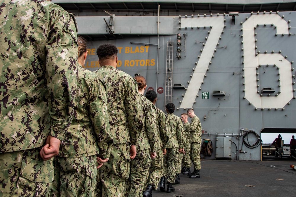 USS Ronald Reagan (CVN 76) Frocking Ceremony