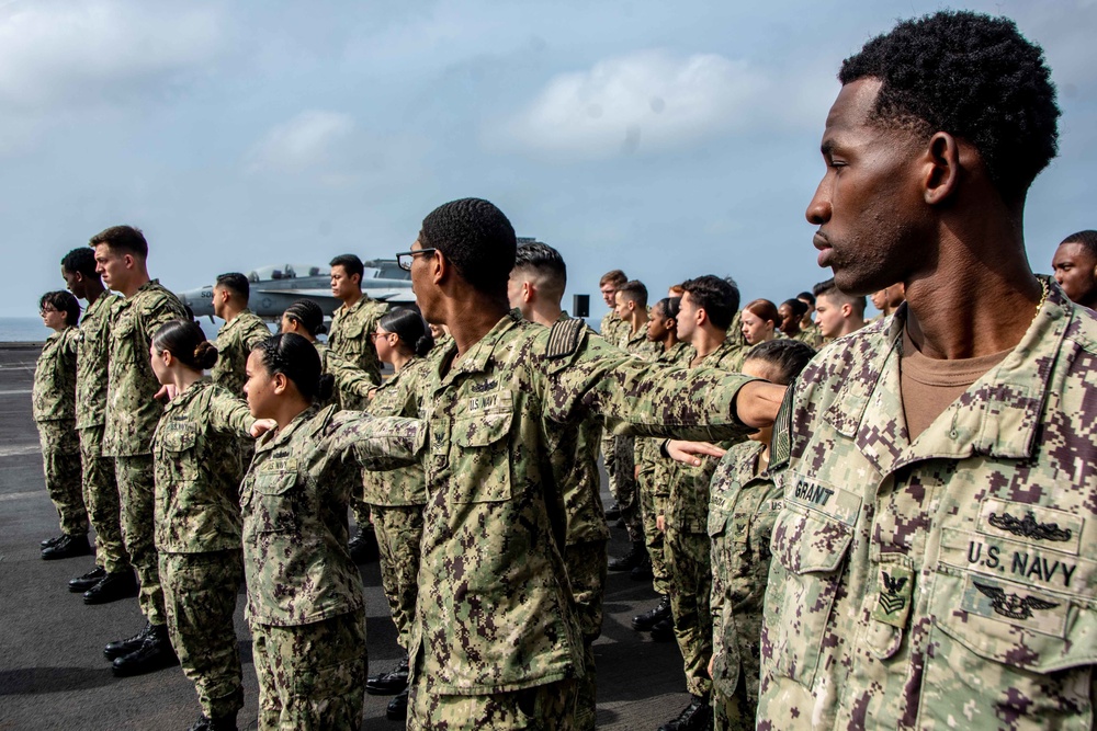 USS Ronald Reagan (CVN 76) Frocking Ceremony