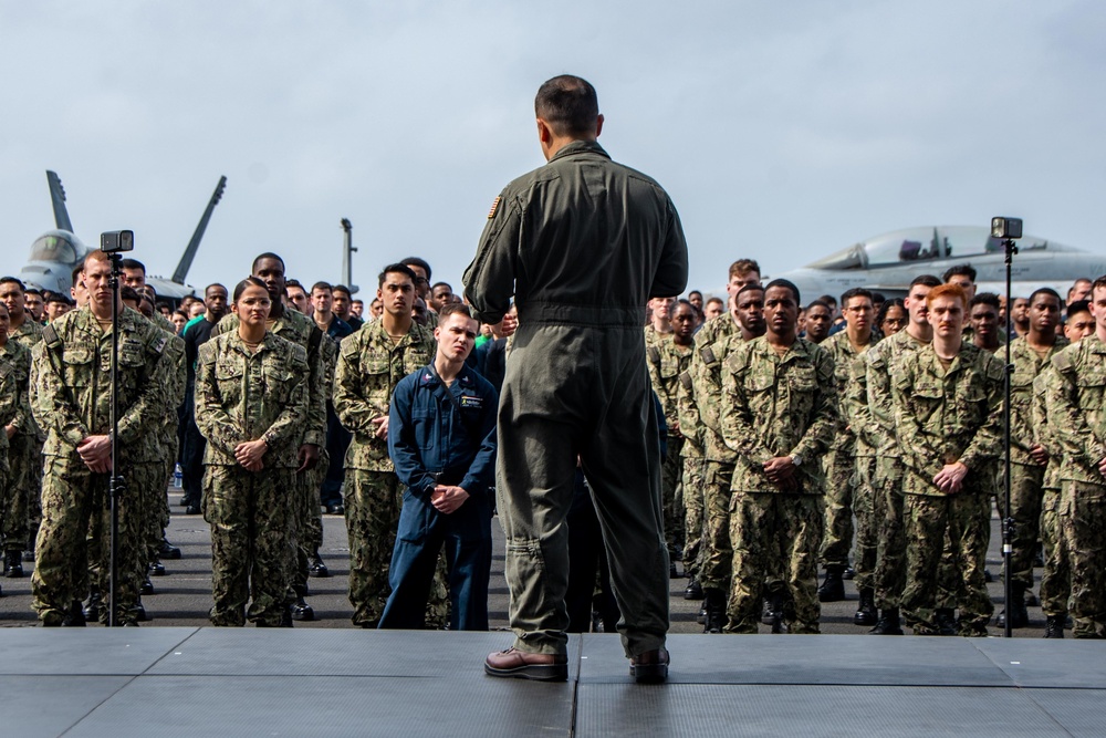 USS Ronald Reagan (CVN 76) Frocking Ceremony