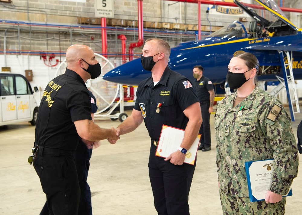 Blue Angels Marine Earns Highest Noncombat Heroism Medal for Saving Lives