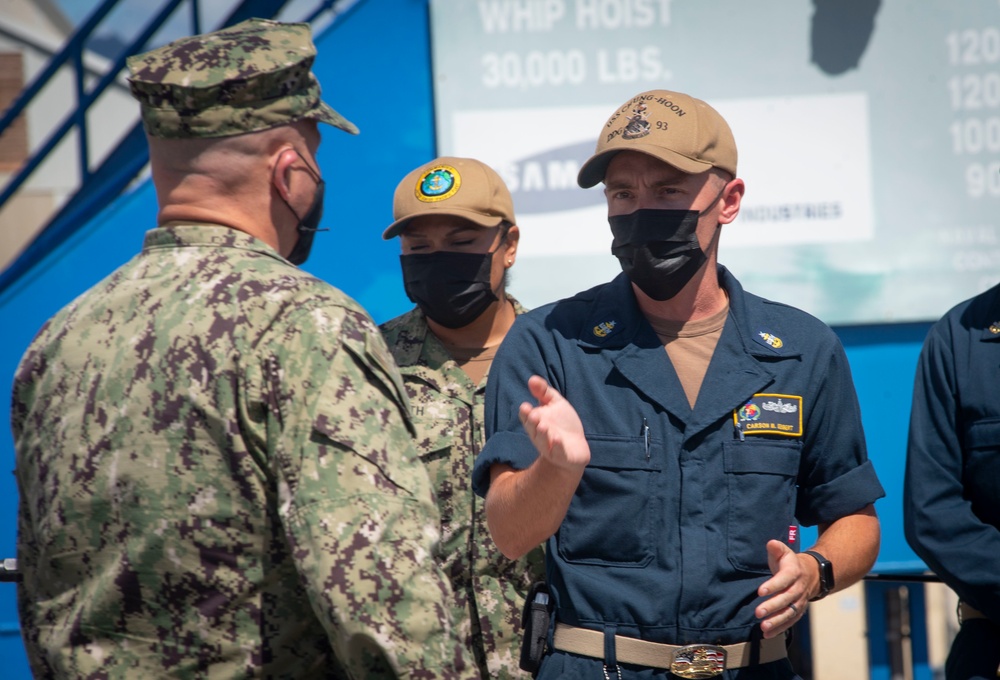 MCPON Visits USS Chung-Hoon Crew