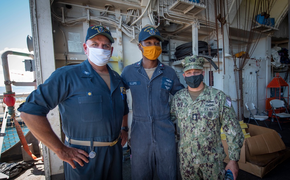 MCPON Visits USS Port Royal Crew