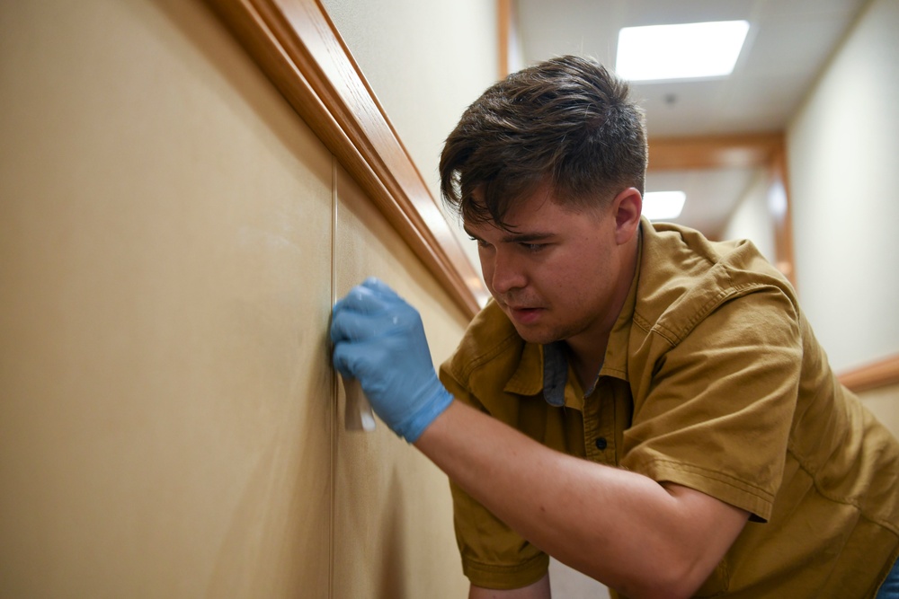 Wolf Pack Airmen volunteer to clean up base