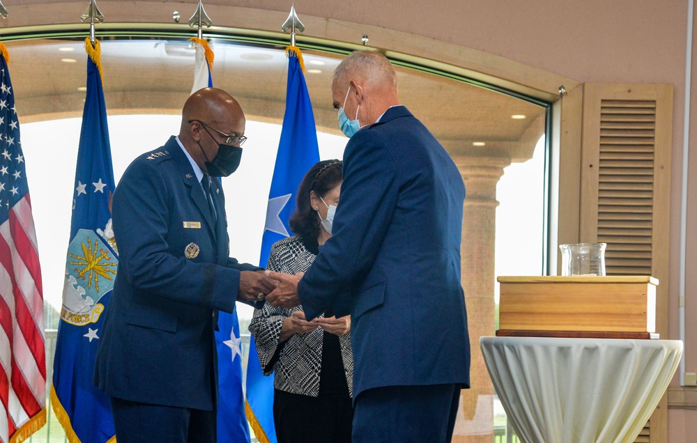 Air Force officials honor retired Col. Richard E. Cole