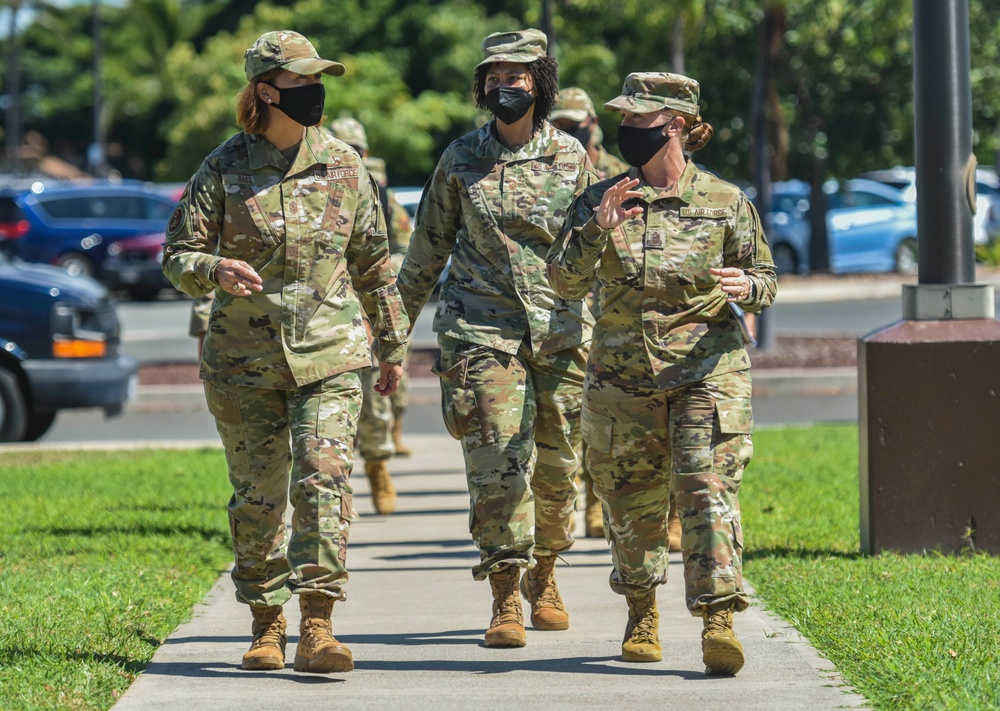 CMSAF BASS VISITS HICKAM