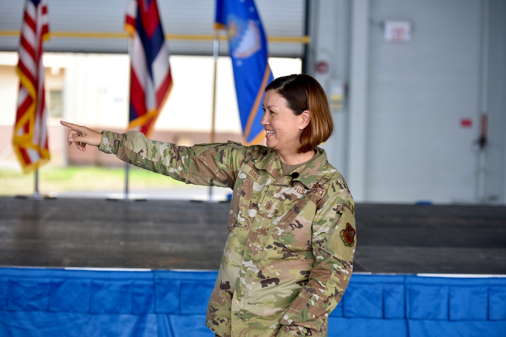 CMSAF BASS VISITS HICKAM